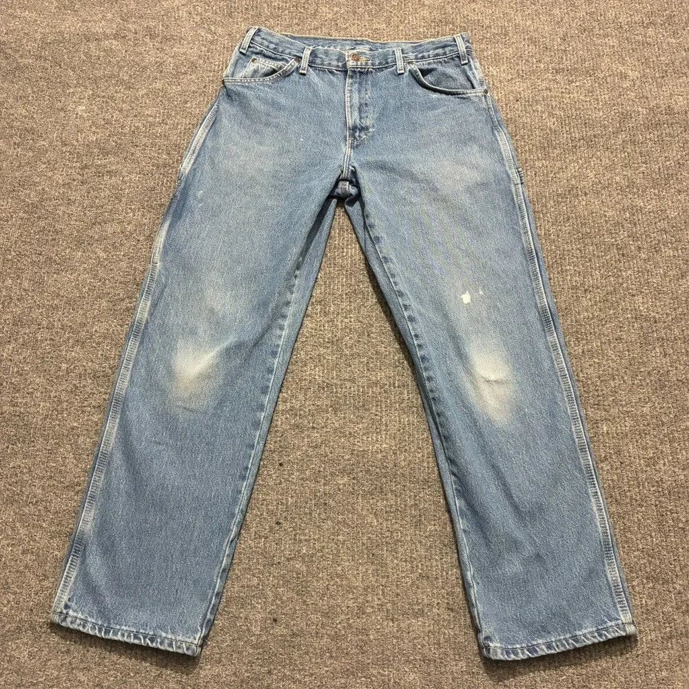 Dickies Mens Carpenter Jeans 34x32 Relaxed Fit Workwear Denim‎ Vintage Y2K